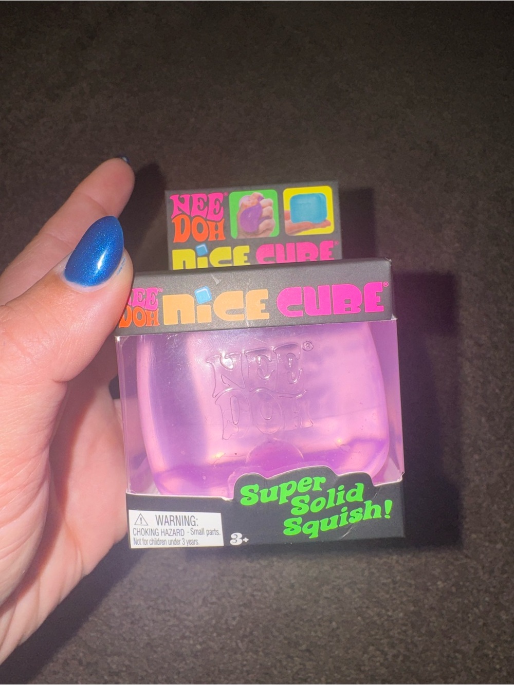 NeeDoh Nice Cube Purple Super Solid Squish